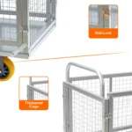 Corvids Heavy-Duty Iron Cage Platform Trolley | 200 kg Load Capacity, 6-inch TPR Wheels & Dual Handles for Warehouse, Store, Factory, Home & Industrial Use | 2 Years Warranty - Image 4