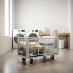 Corvids Heavy-Duty Iron Cage Platform Trolley | 200 kg Load Capacity, 6-inch TPR Wheels & Dual Handles for Warehouse, Store, Factory, Home & Industrial Use | 2 Years Warranty - Image 2