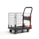 Corvids 150 Kg Portable & Collapsible Plastic Platform Trolley with Basket Cage