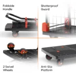 Corvids 150 Kg Portable & Collapsible Plastic Platform Trolley with Basket Cage - Image 4