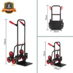 Corvids 150 Kg Stairs Climbing Mild Steel Hand Truck with 2-Year Warranty - Image 5